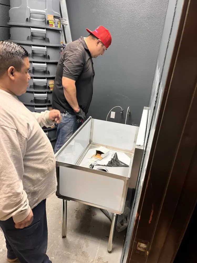Commercial plumbing and sink installation in Ringoes